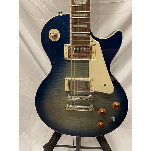 Used Epiphone Used Epiphone Les Paul Standard Plus Pro Trans Blue Solid Body Electric Guitar