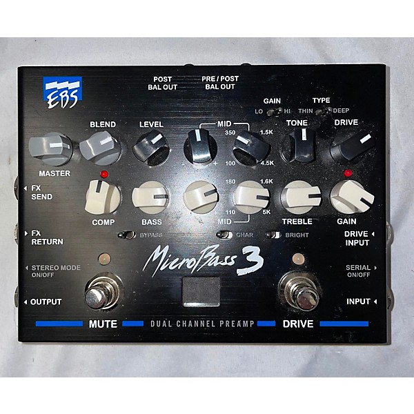 Used EBS MICROBASS 3 Bass Effect Pedal