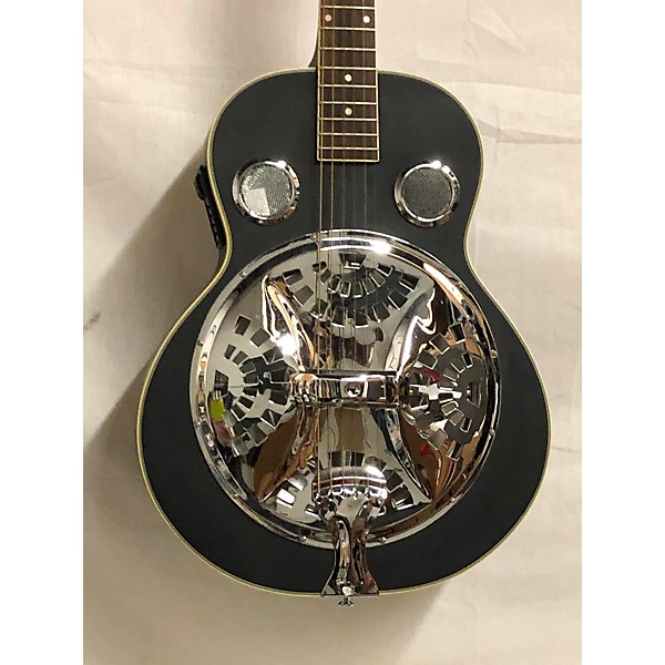 Used Galveston Used Galveston Resonator Satin Black Resonator Guitar