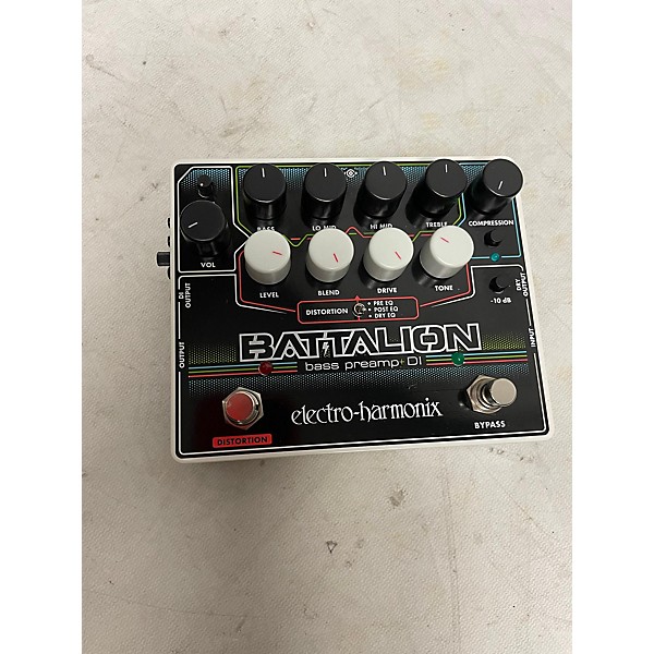 Used Electro-Harmonix BATTALION BASS PRE AND DI Bass Effect Pedal