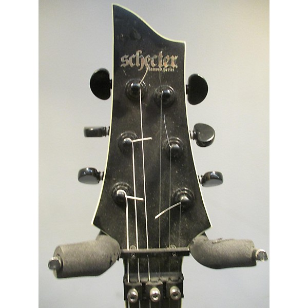 Used Schecter Guitar Research Used Schecter Guitar Research C-1 FR-S SLS Elite Evil Twin Satin Black Solid Body Electric G...