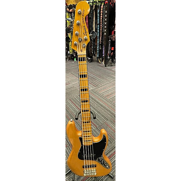 Used Squier JAZZ BASS 5 STRING Electric Bass Guitar