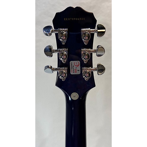 Used Epiphone Used Epiphone Les Paul Standard Sapphire Blue Trans Solid Body Electric Guitar