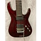 Used Used Schecter Guitar Research Hellraiser C7 Floyd Rose Black Cherry Solid Body Electric Guitar