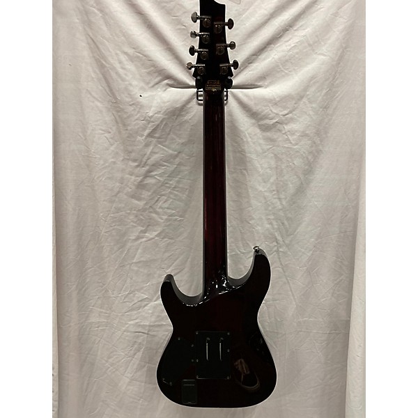 Used Used Schecter Guitar Research Hellraiser C7 Floyd Rose Black Cherry Solid Body Electric Guitar