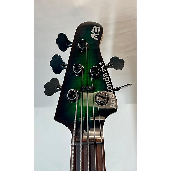 Used Used Anaconda Ultra J5 Emerald Burst Electric Bass Guitar