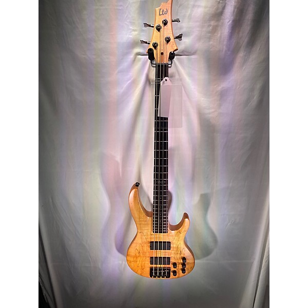 Used ESP LTD B414 Spalted Maple Electric Bass Guitar