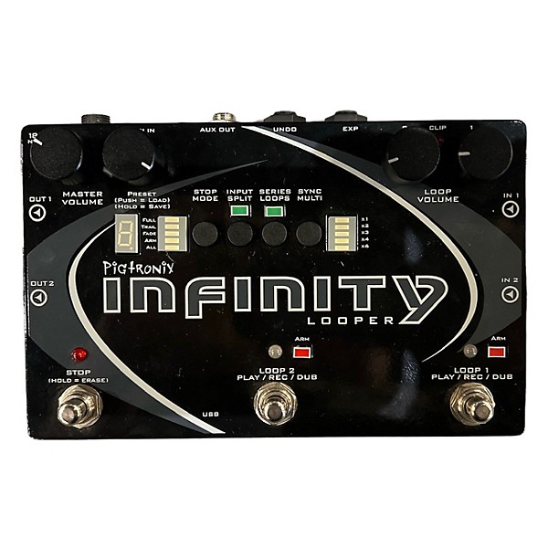 Used Pigtronix Infinity Looper With Footswitch Pedal