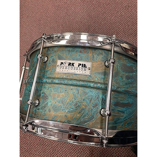 Used Pork Pie 14X8 Patina Brass Drum