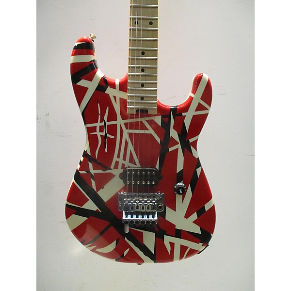 Used EVH Striped Series Frankie Solid Body Electric Guitar