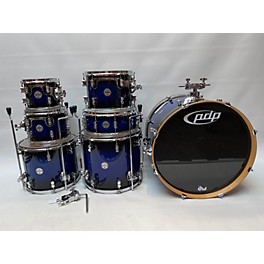 Used Ampeg Used PDP By DW 7 piece Concept Maple Blue Fade Lacquer Drum Kit