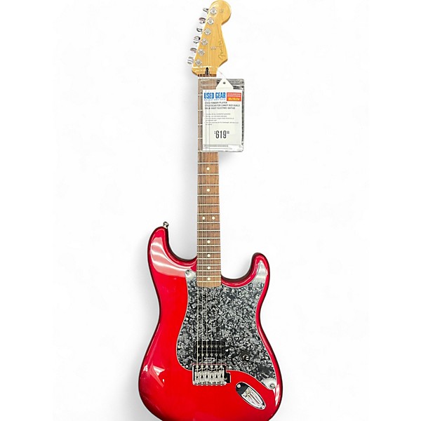 Used Fender Player Stratocaster Candy Red Burst Solid Body Electric Guitar