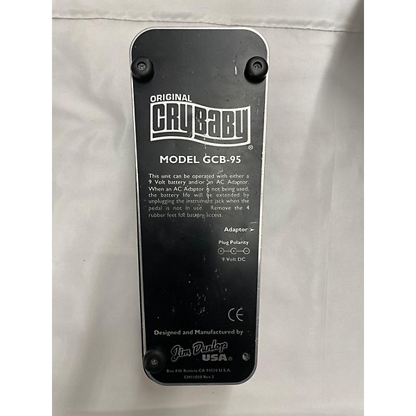 Used Dunlop GCB95 Original Crybaby Wah Effect Pedal