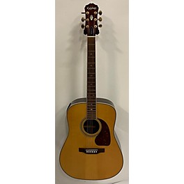 Used Epiphone Used Epiphone PR800es Natural Acoustic Electric Guitar