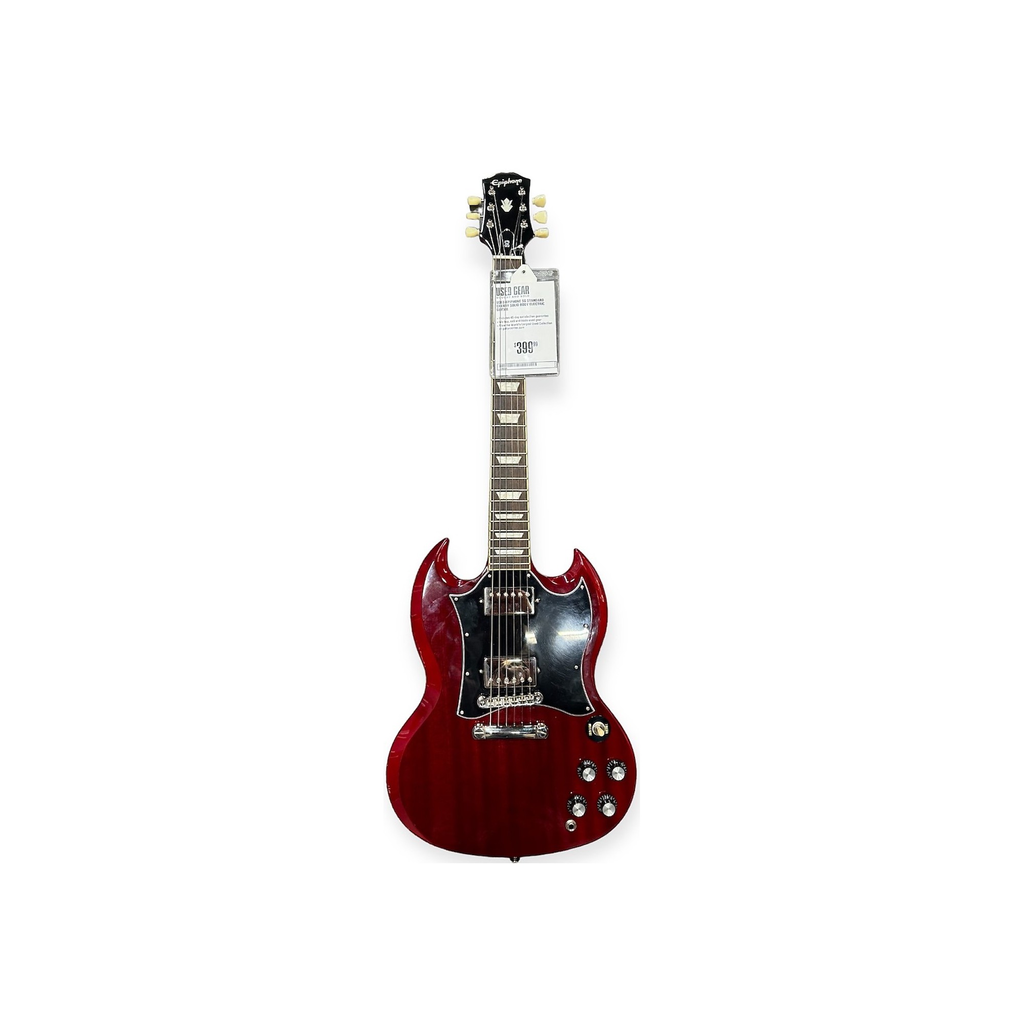 Used Epiphone SG Standard Solid Body Electric Guitar Cherry 