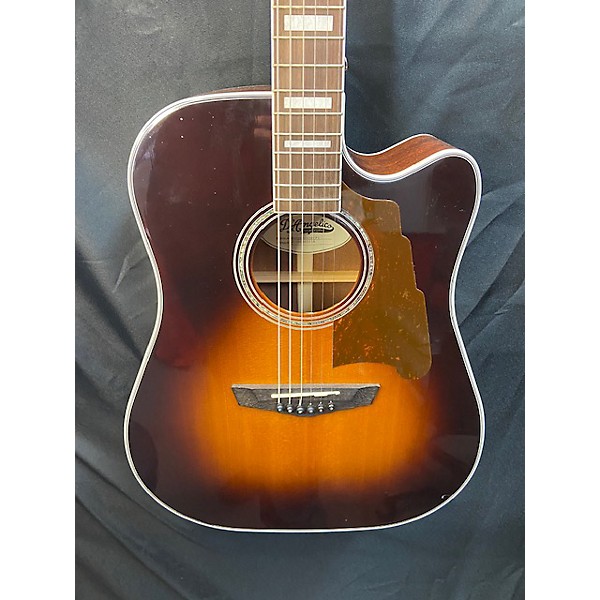 Used D'Angelico DAPD500VSBCPS Premier Dreadnought Acoustic Electric Guitar