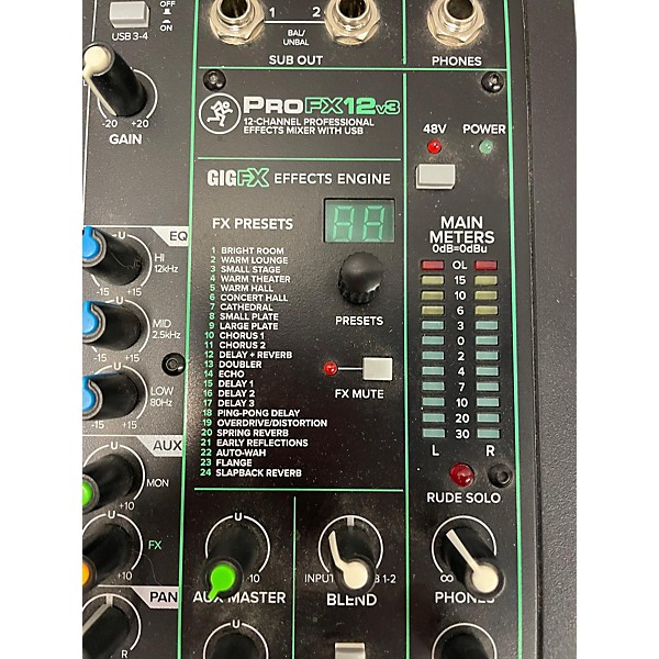 Used Mackie PROFX12 Unpowered Mixer