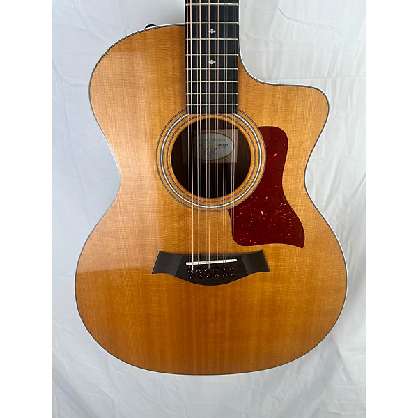 Used Used Taylor 254ce DLX Natural 12 String Acoustic Electric Guitar