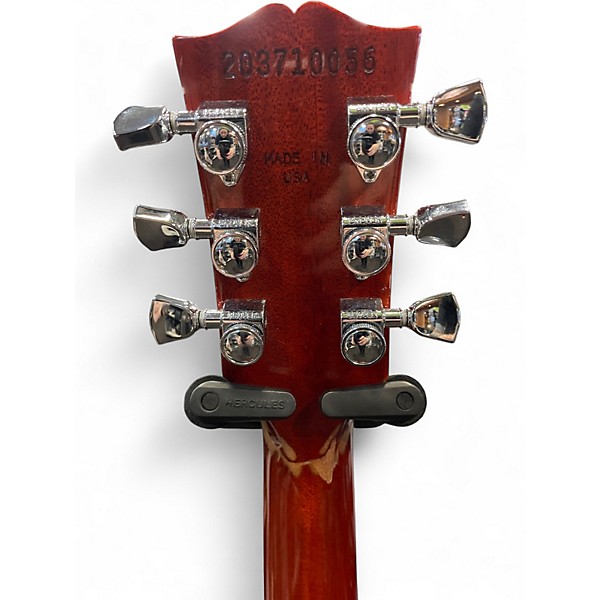 Used Gibson Les Paul Traditional Pro V Flame Top Cherry Sunburst Solid Body Electric Guitar