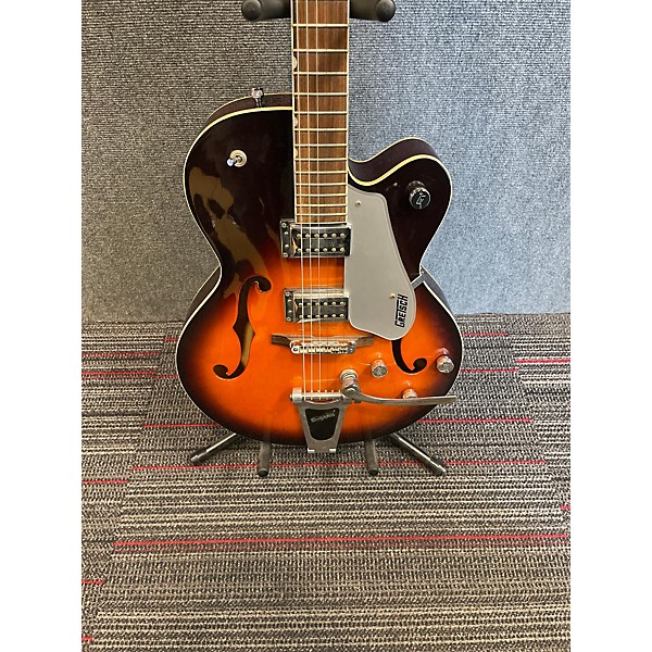 Used Gretsch Guitars Used Gretsch Guitars G5120 Electromatic Sunburst Hollow Body Electric Guitar