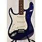 Used Used 2000s Fender Standard Stratocaster Left Handed Blue Electric Guitar