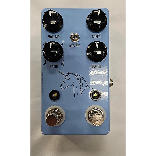 Used JHS Pedals Unicorn Uni-Vibe Photocell Modulator With Tap Tempo Effect Pedal