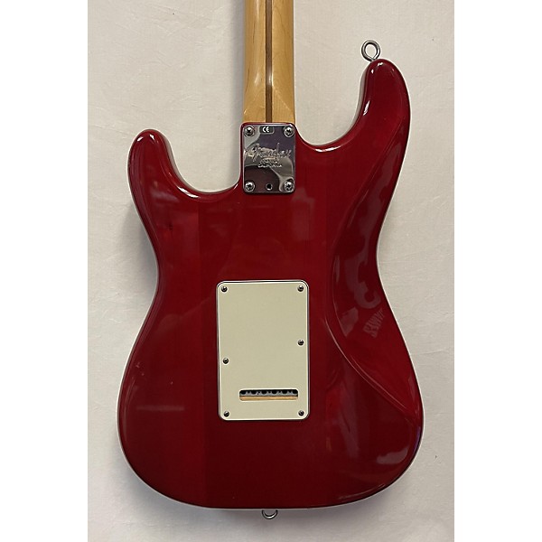 Vintage Fender Vintage 1999 Fender American Deluxe Stratocaster Trans Red Solid Body Electric Guitar