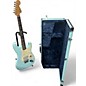 Used 2002 Fender 2002 TOM DELONGE Daphne Blue Solid Body Electric Guitar