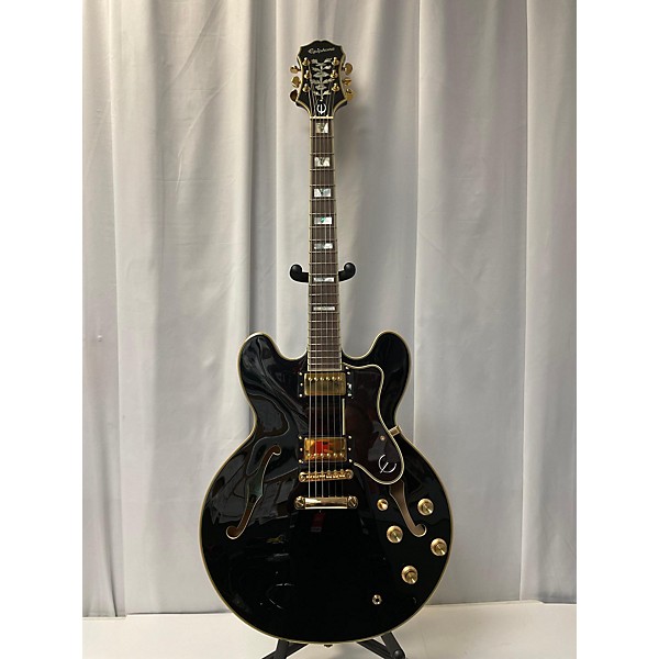 Used Epiphone Used Epiphone Sheraton II Black Hollow Body Electric Guitar