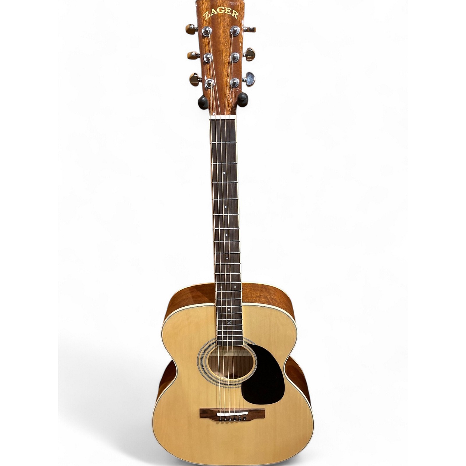 Used Zager ZAD50OM Acoustic Guitar Natural Guitar Center