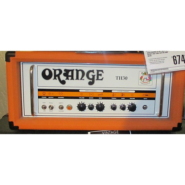 Used Orange Amplifiers TH30H 30W Tube Guitar Amp Head