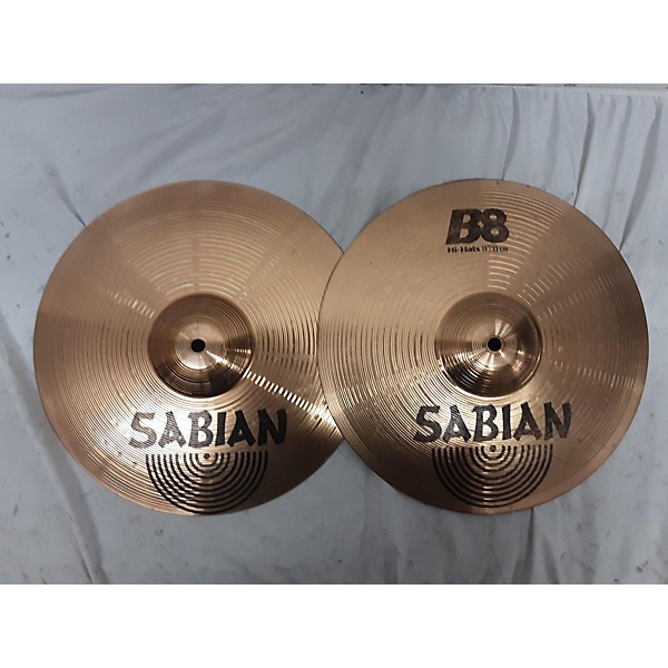 Used SABIAN 13in B8 Hi Hat Pair Cymbal