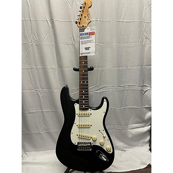 Used Fender Standard Stratocaster Solid Body Electric Guitar Black