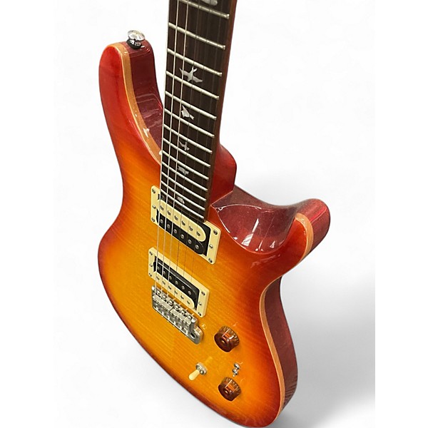Used PRS SE Custom 24 Orange Solid Body Electric Guitar