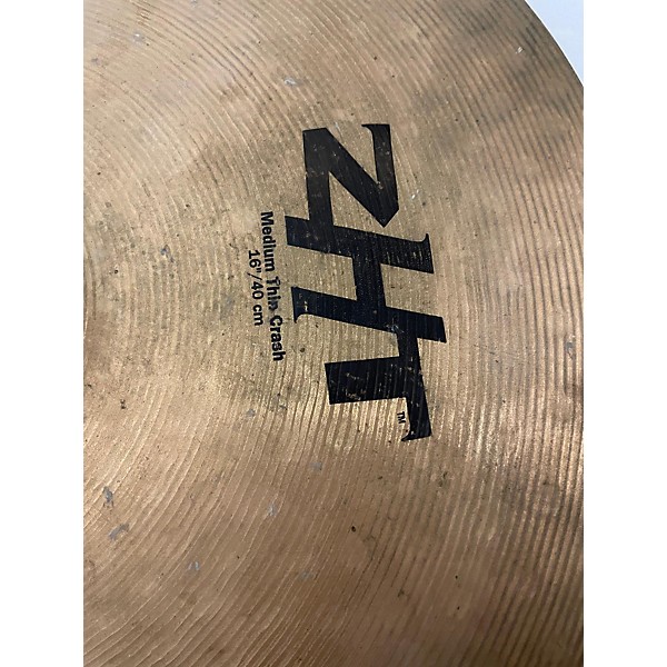 Used Zildjian 16in ZHT Medium Thin Crash Cymbal