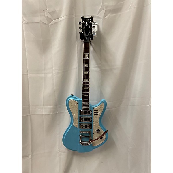 Used Schecter Guitar Research Used Schecter Guitar Research Ultra III Blue Solid Body Electric Guitar