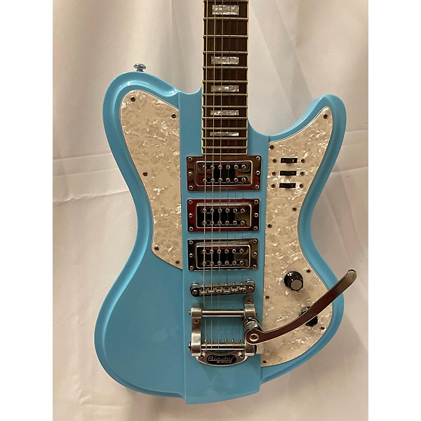 Used Schecter Guitar Research Used Schecter Guitar Research Ultra III Blue Solid Body Electric Guitar