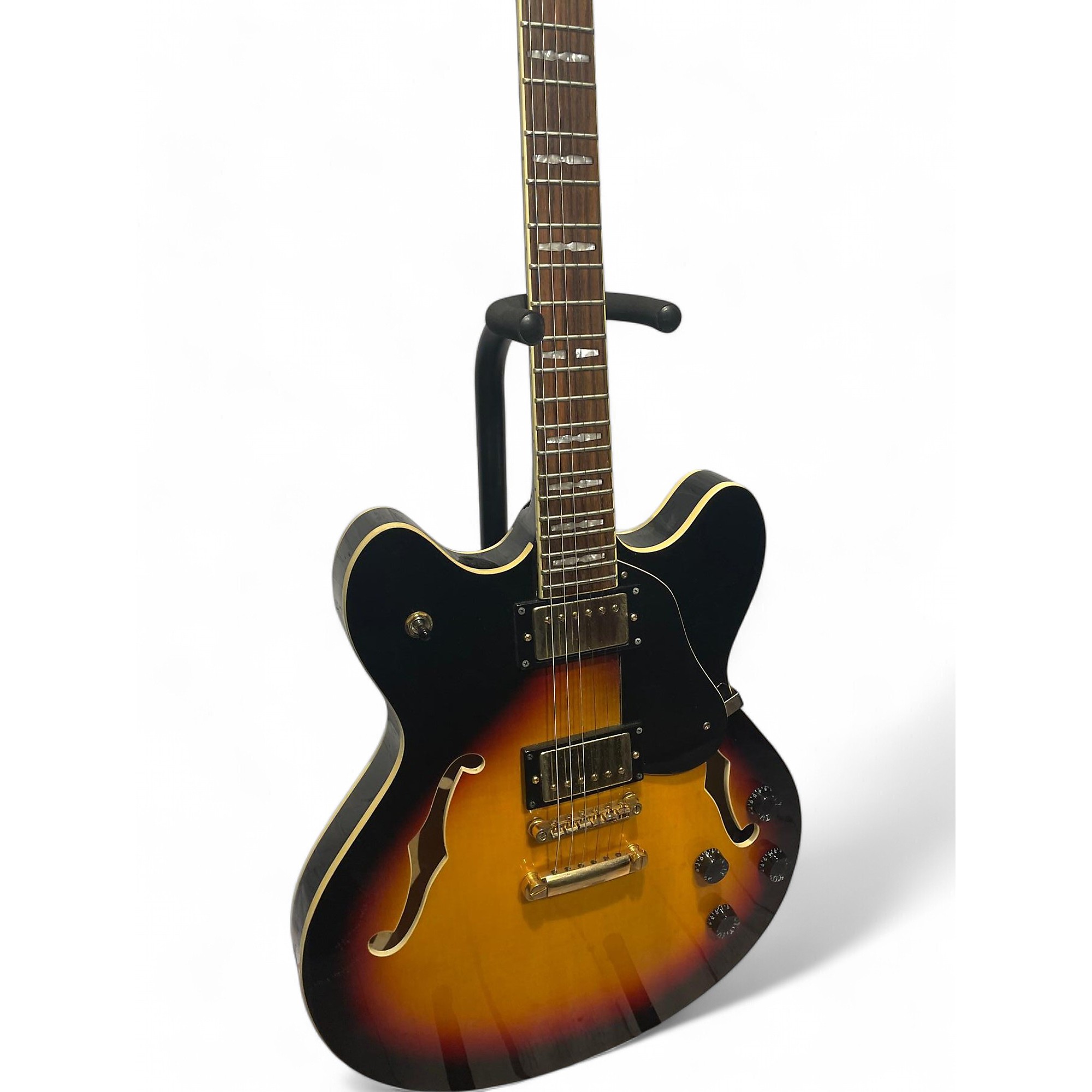 Used Peavey jF1EX 2 Color Sunburst Hollow Body Electric Guitar 2