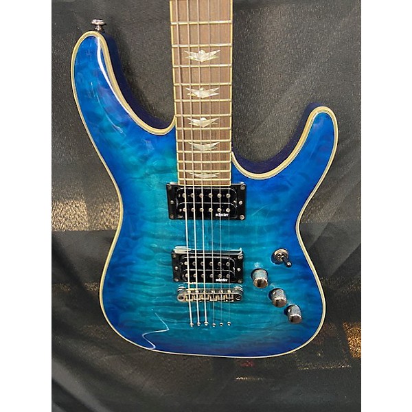 Used Schecter Guitar Research Used Schecter Guitar Research Omen Extreme 6 Blue Solid Body Electric Guitar