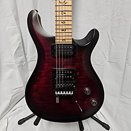 Used PRS Used PRS DUSTIE WARING CE24 FLOYD Black Cherry Solid Body Electric Guitar