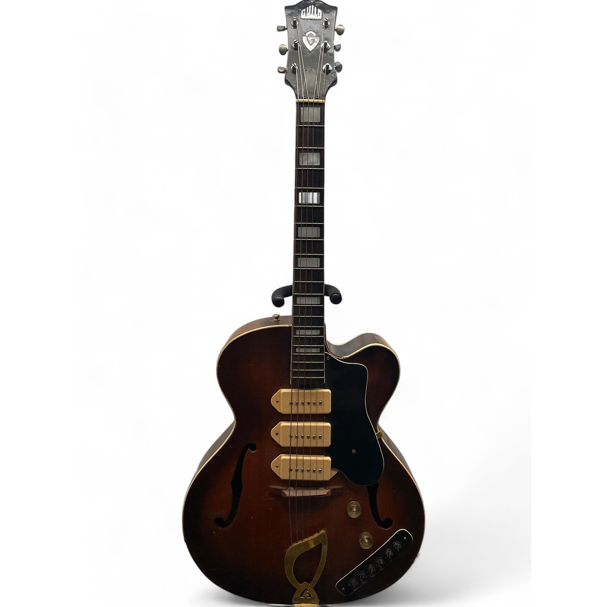 GUILD X-350 Stratford フルアコ Vintage 1954 Guild Stratford X-350 Sunburst Hollow Body