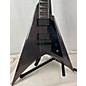 Used ESP Used ESP LTD Kirk Hammett Signature KH-V Black Sparkle Solid Body Electric Guitar