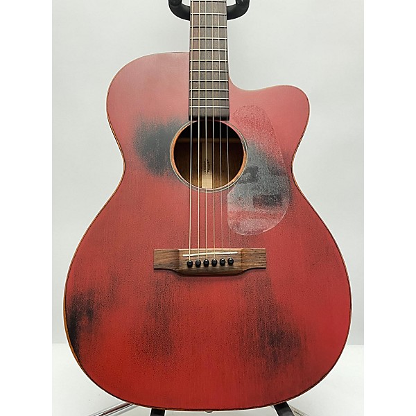 Used Martin Used Martin OMC-15ME Red Acoustic Electric Guitar