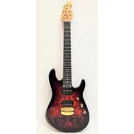 Used Ernie Ball Music Man Used Ernie Ball Music Man Jason Richardson Signature Cutlass 7 Rorschach Red Solid Body Electric...