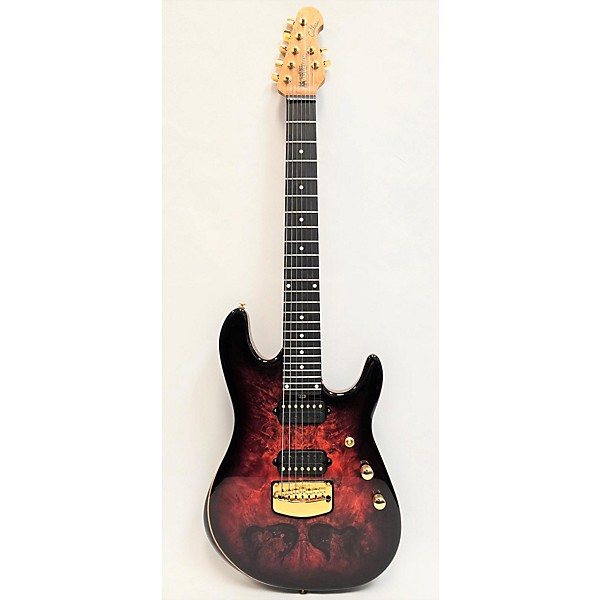 Used Ernie Ball Music Man Used Ernie Ball Music Man Jason Richardson Signature Cutlass 7 Rorschach Red Solid Body Electric...