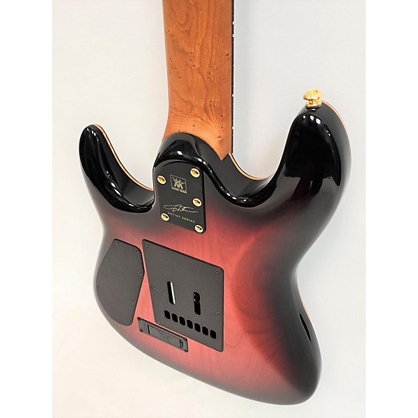 Used Ernie Ball Music Man Used Ernie Ball Music Man Jason Richardson Signature Cutlass 7 Rorschach Red Solid Body Electric...