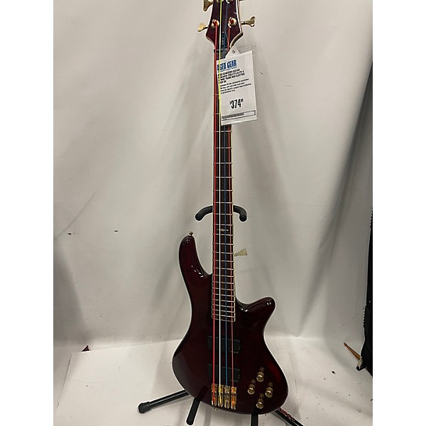 Used Schecter Guitar Research Stiletto Elite 4 String Electric Bass Guitar