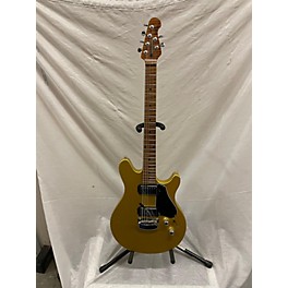 Used Ernie Ball Music Man Used Ernie Ball Music Man Valentine Metallic Yellow Solid Body Electric Guitar