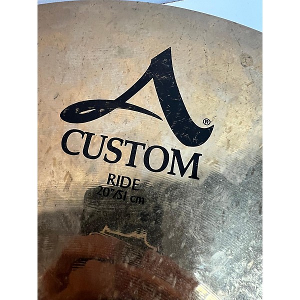 Used Zildjian 20in A Custom Ride Cymbal