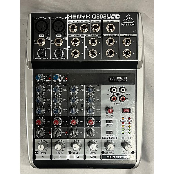 Used Behringer Xenyx Q802USB Unpowered Mixer Guitar Center